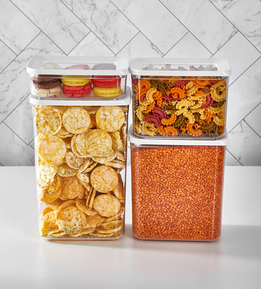 Aufbewahrungsboxen 4-teilig Transparent » Myikra